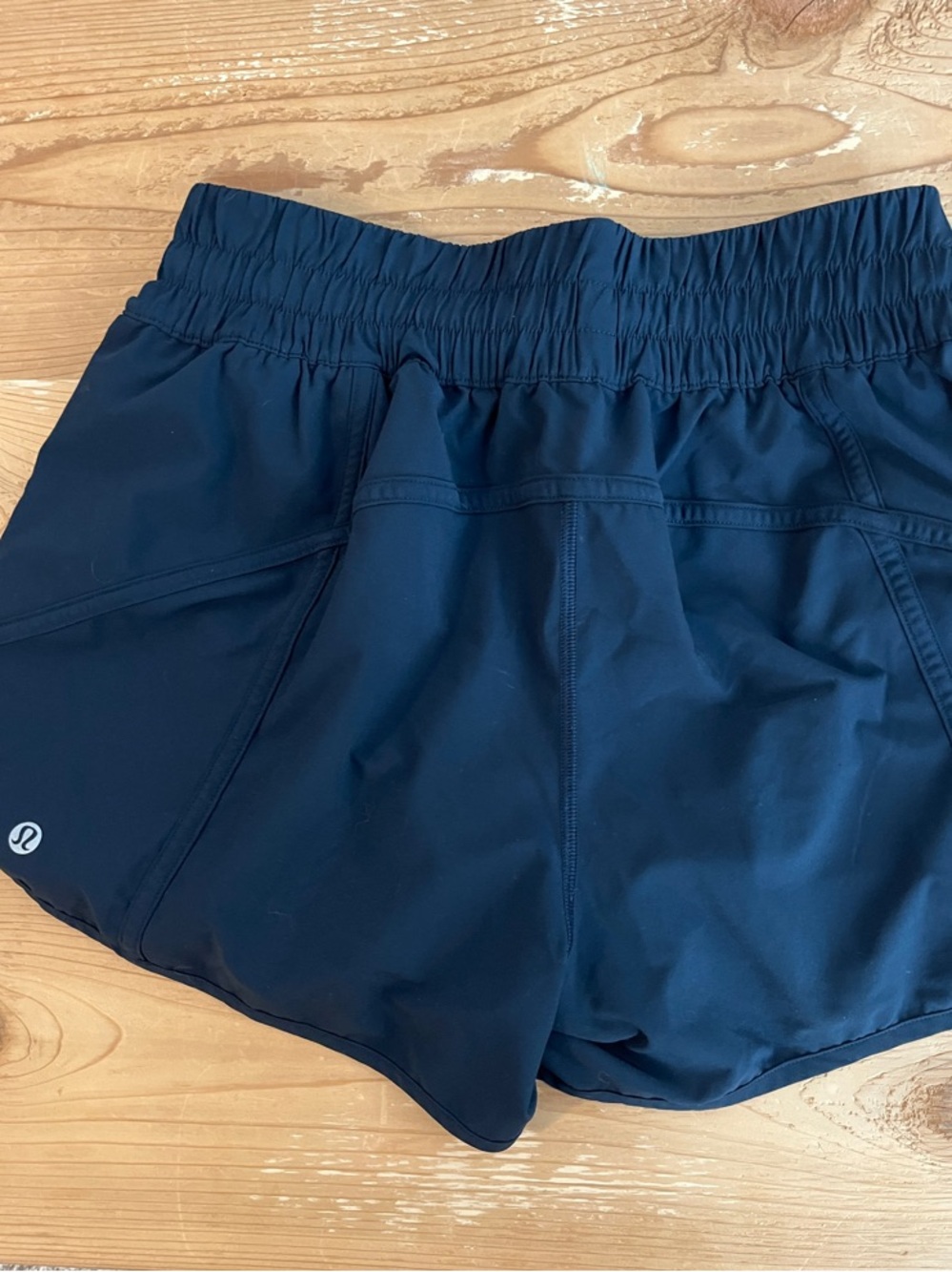 lululemon athletica navy blue athletic shorts